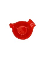 VIETRI Lastra Holiday Figural Red Bird Dipping Bowl