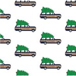 WH Hostess WOODIE STATION WAGON GIFT WRAP ROLLS