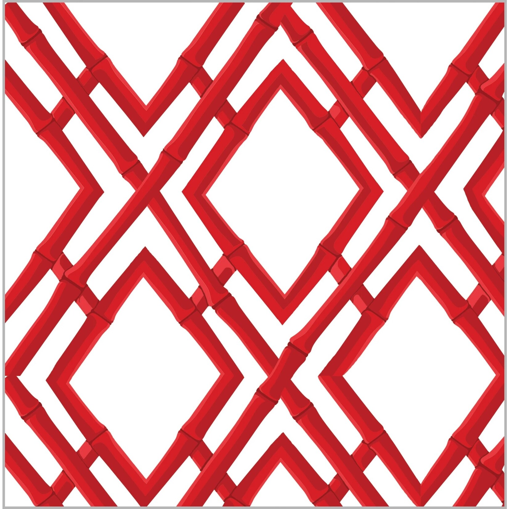 WH Hostess BAMBOO TRELLIS RED GIFT WRAP ROLLS