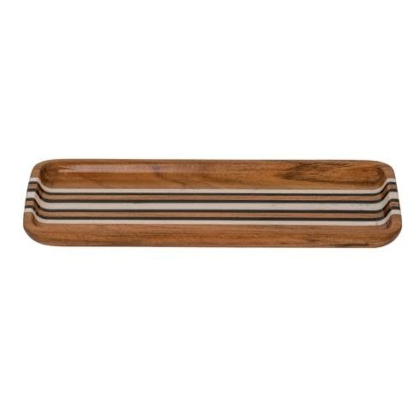 Juliska Stonewood Stripe Rectangle Tray