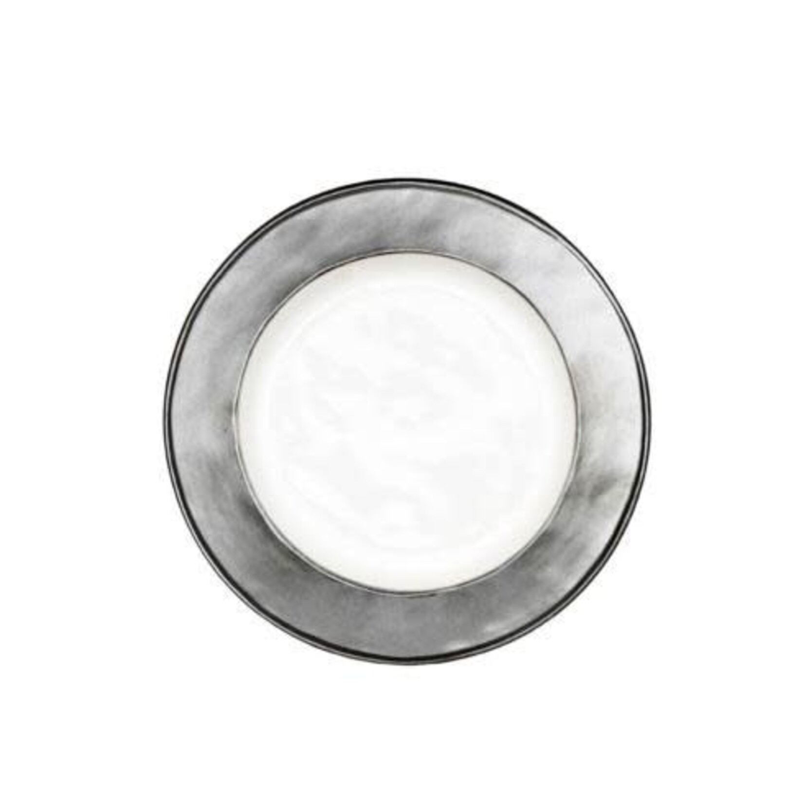Juliska Emerson White/Pewter Side/Cocktail Plate