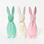 ONE HUNDRED 80 DEGREES Flocked Pastel Button Nose Bunny, Lg, 27"