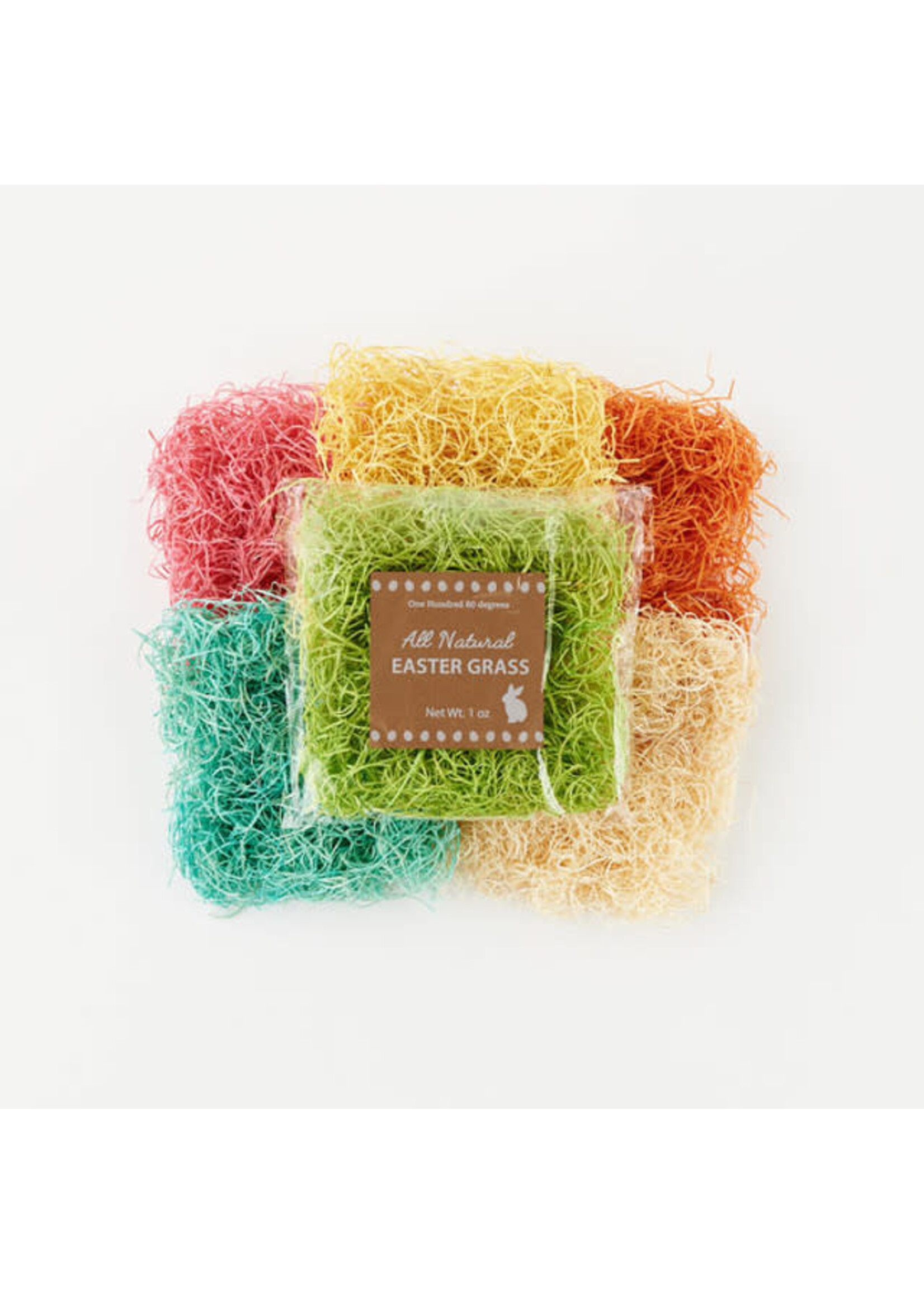 ONE HUNDRED 80 DEGREES Easter Grass in Cello Bags, Natural Fibers 1 oz.