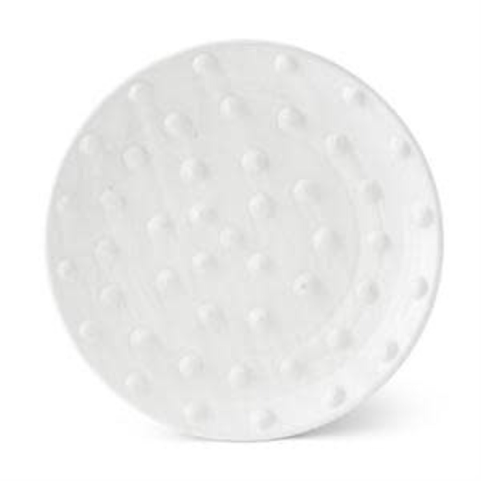 18 Inch Glazed Terracotta Platter with Raised Polka Dots