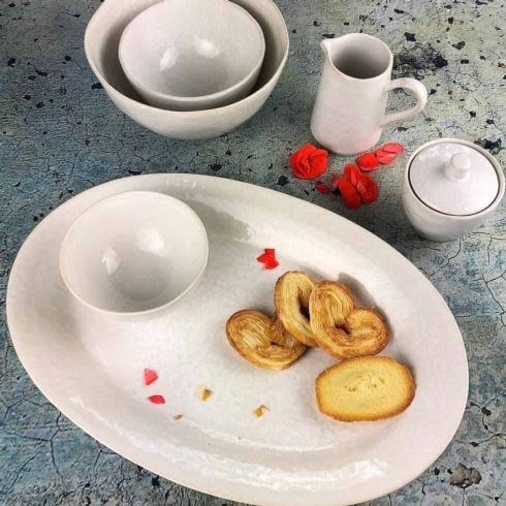 Carmel Ceramica Cozina White Dip Bowl