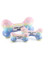 Haute Diggity Dog Pink Ombre Chewy Vuiton Bone Squeaker Dog Toy | XL