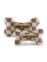 Haute Diggity Dog Checker Chewy Vuiton Bones Squeaker Dog Toy | Large