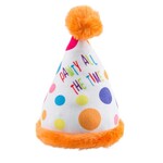 Haute Diggity Dog Happy Birthday Pawty Hat Dog Toy