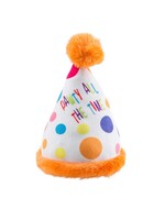 Haute Diggity Dog Happy Birthday Pawty Hat Dog Toy