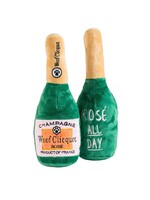 Haute Diggity Dog Woof Clicquot Rose' Champagne Bottle Squeaker Dog Toy | Small