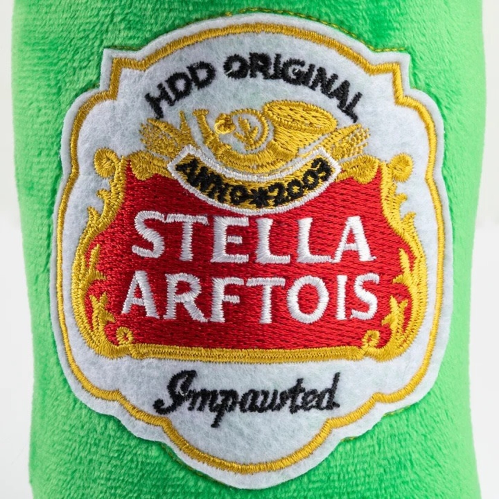 Haute Diggity Dog Stella Arftois Beer Bottle Squeaker Dog Toy