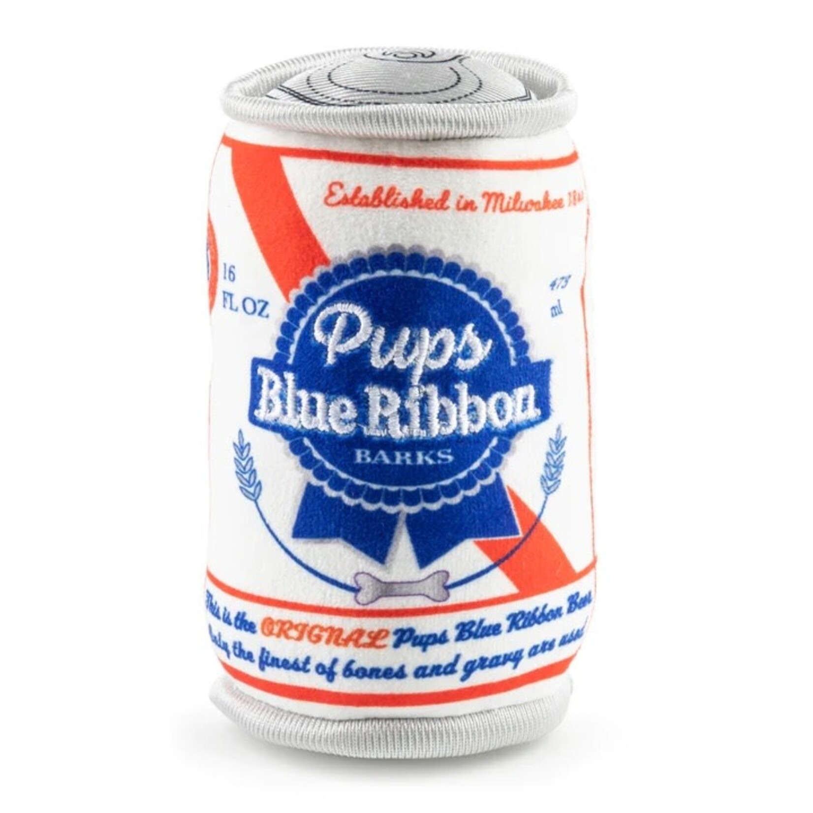 Haute Diggity Dog Pups Blue Ribbon Squeaker Dog Toy