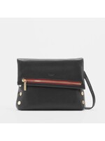 Hammitt VIP Crossbody/Clutch - Black/Gold (Red Zipper)