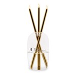 Hotel Collection Infinity Candle Set - Oval w/ Gold Sticks