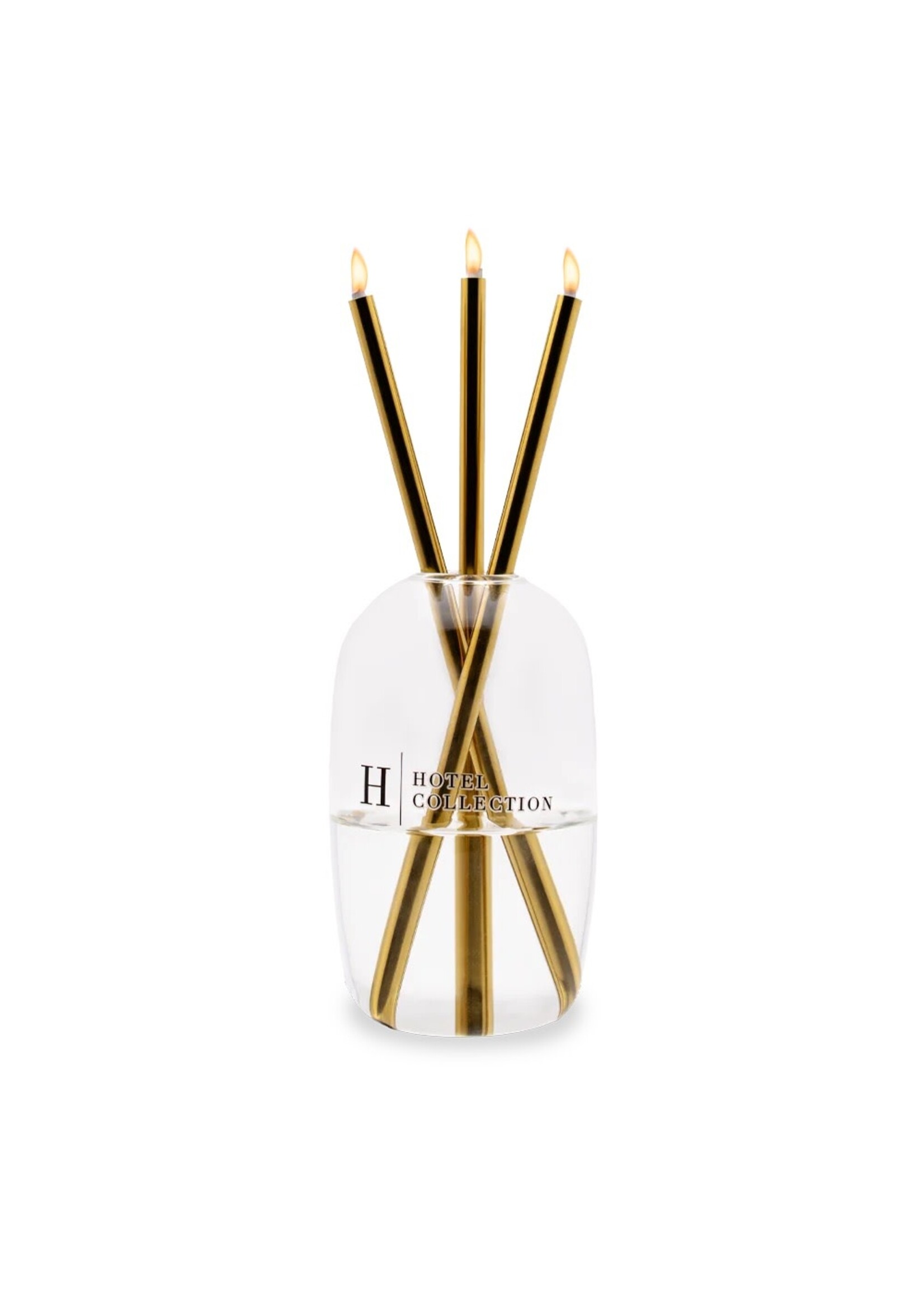 Hotel Collection Infinity Candle Set - Oval w/ Gold Sticks