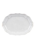 CASAFINA LIVING Impressions Oval Platter 18", White