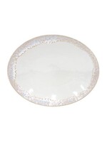 CASAFINA LIVING Taormina Oval Platter 16", White