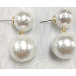 Brianna Cannon PEARL DOUBLE DROP EARRINGS