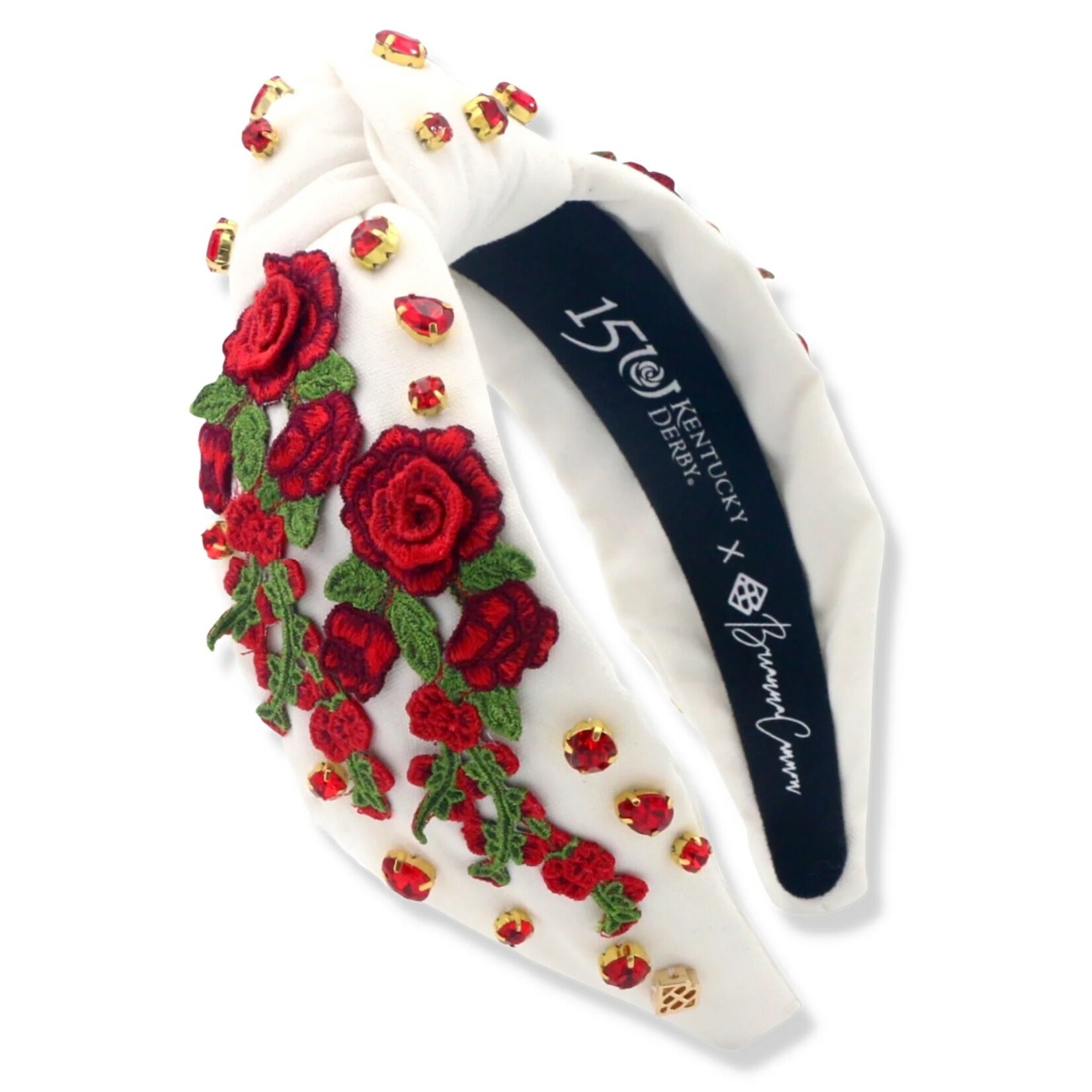 Brianna Cannon LIMITED EDITION 150TH ANNIVERSARY KENTUCKY DERBY ROSES HEADBAND