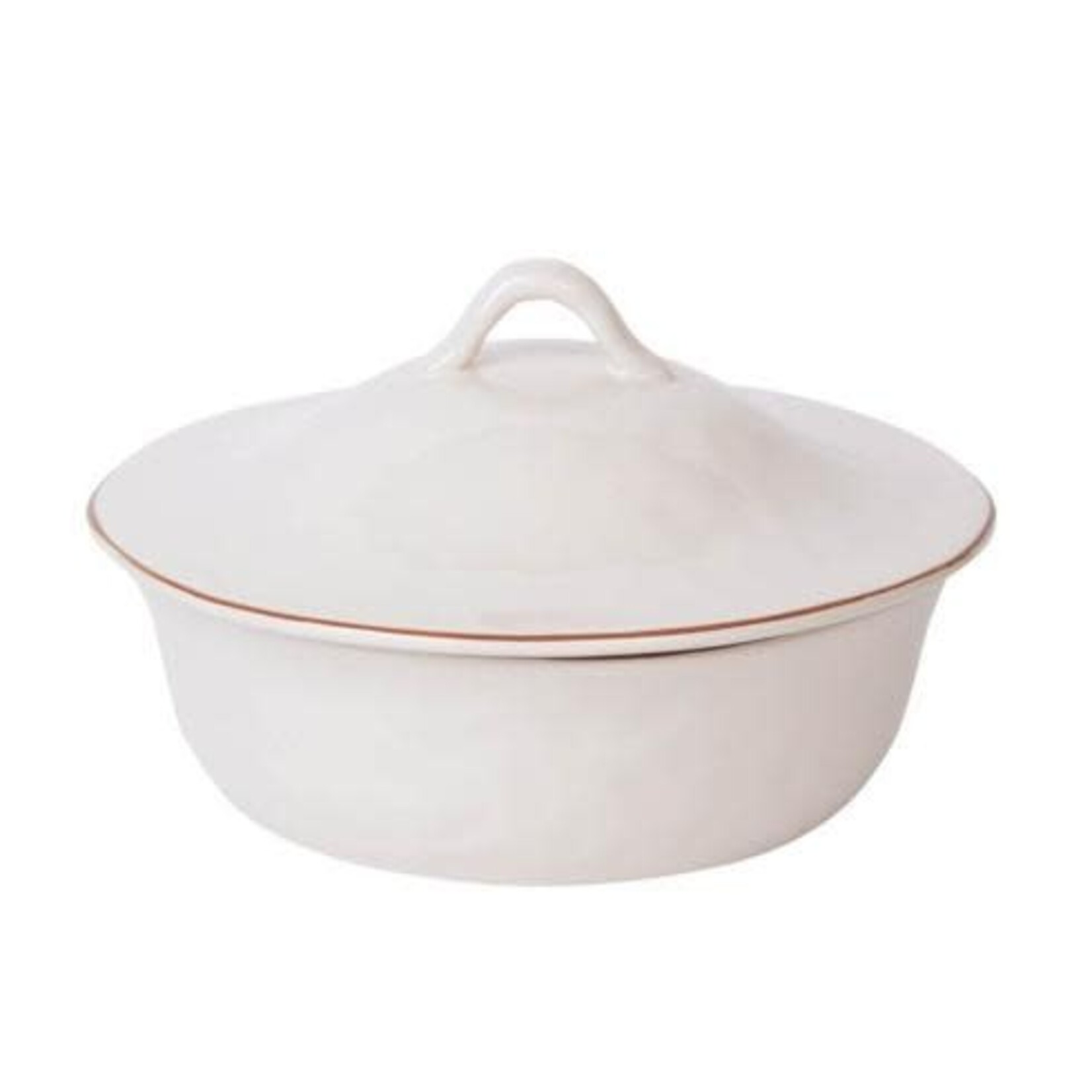 Skyros CANTARIA ROUND COVERED CASSEROLE - WHITE