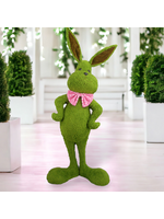 December Diamonds Green Garden Bunny w/Bow Tie