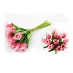 13 Inch Rose Real Touch Parrot Tulip Bundle (12 Stems)