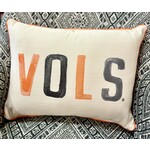 Tennessee Vols Poster Tones Pillow w/ Piping - Orange