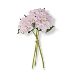15 Inch Pink Real Touch Hydrangea Bundle (3 Stems)