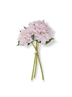 15 Inch Pink Real Touch Hydrangea Bundle (3 Stems)