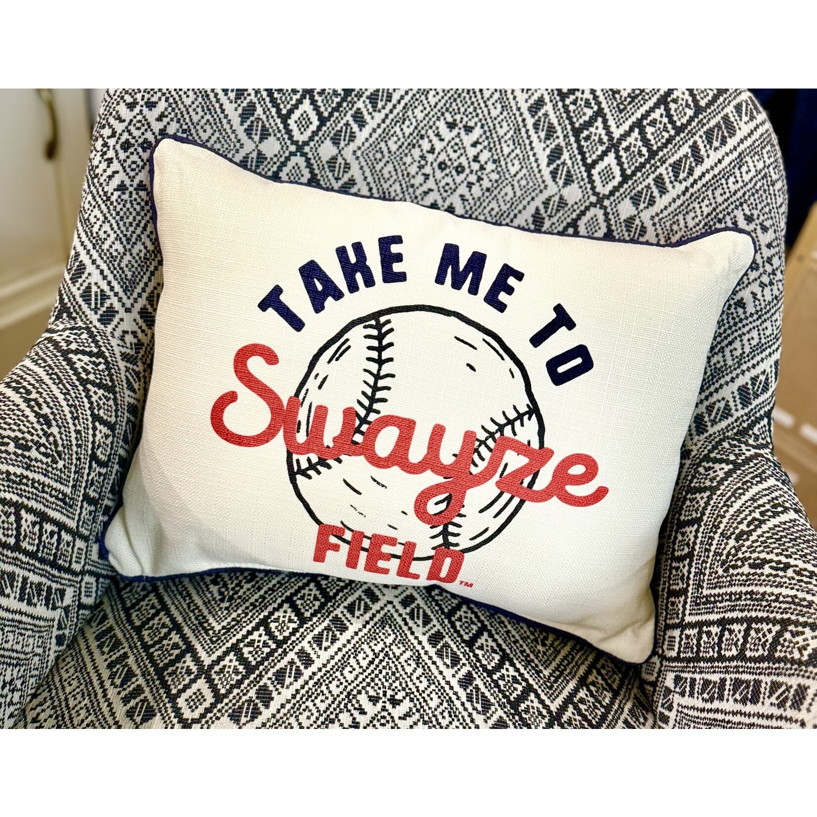 TAKE ME TO SWAYZE FIELD PILLOW + PIPING