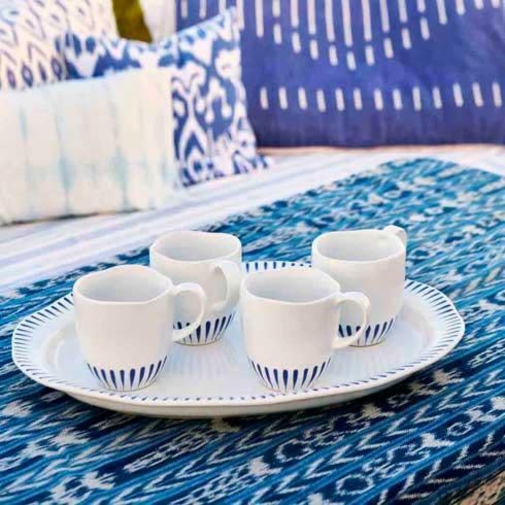 Juliska Sitio Stripe Mug - Delft Blue