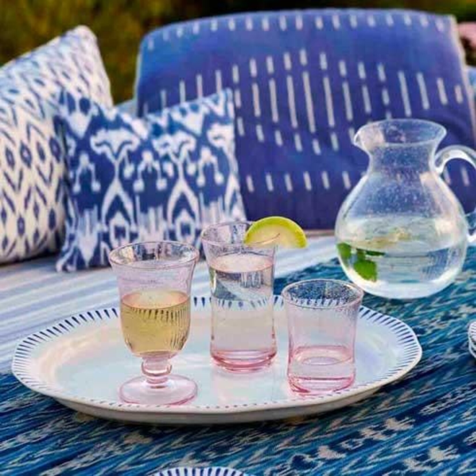 Juliska Provence Glass Goblet - Blush