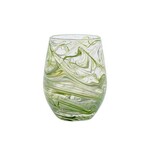 Juliska Puro Marbled Stemless Wine Glass - Green