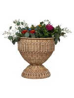 Juliska Provence Rattan Medium Urn - Whitewash