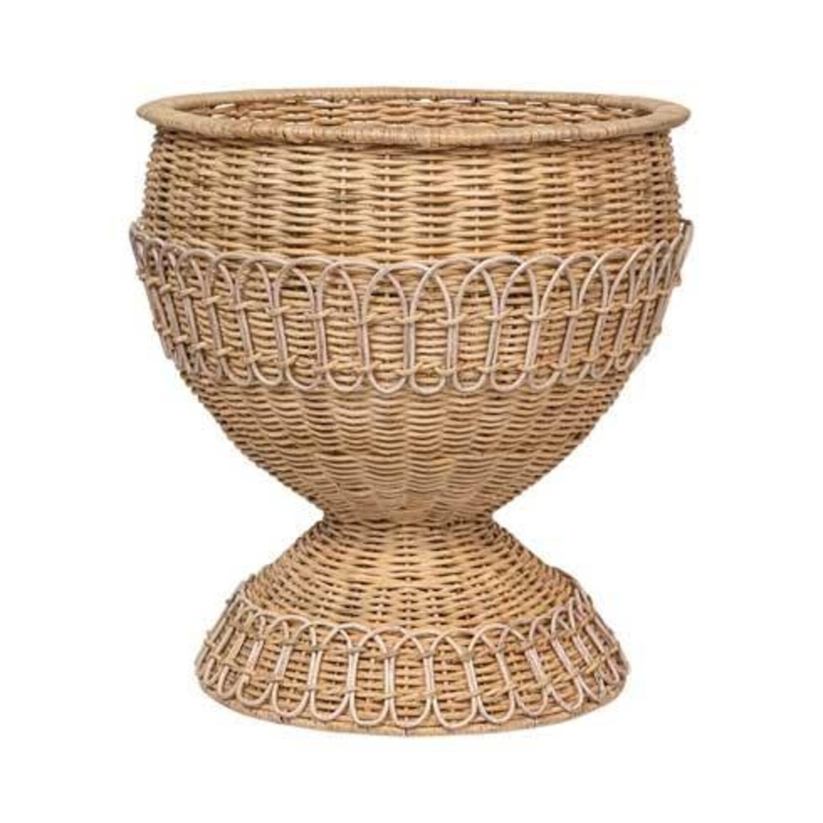 Juliska Provence Rattan Medium Urn - Whitewash
