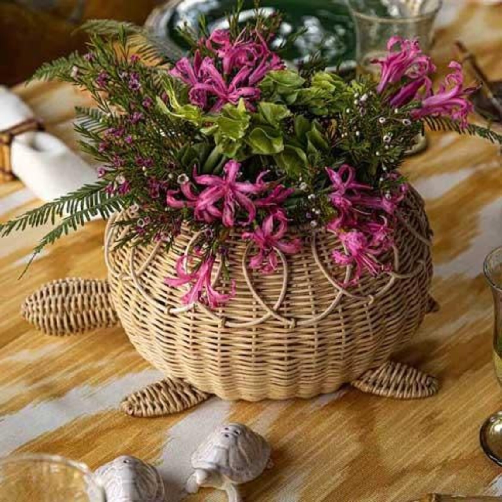 Juliska Provence Rattan Turtle Bowl - Whitewash