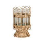 Juliska Provence Rattan 8.5" Hurricane - Whitewash