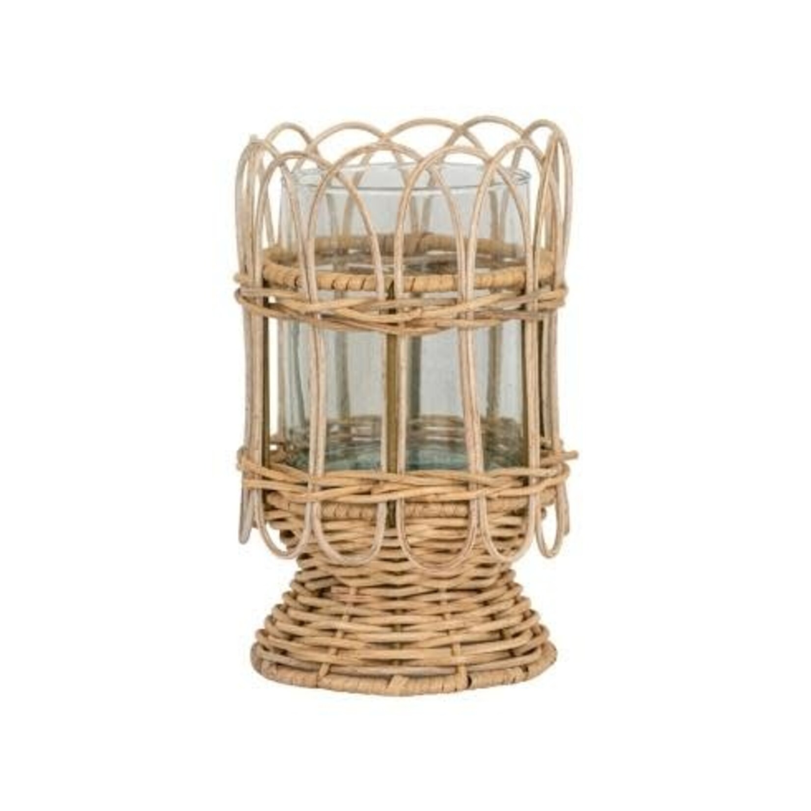 Juliska Provence Rattan 8.5" Hurricane - Whitewash