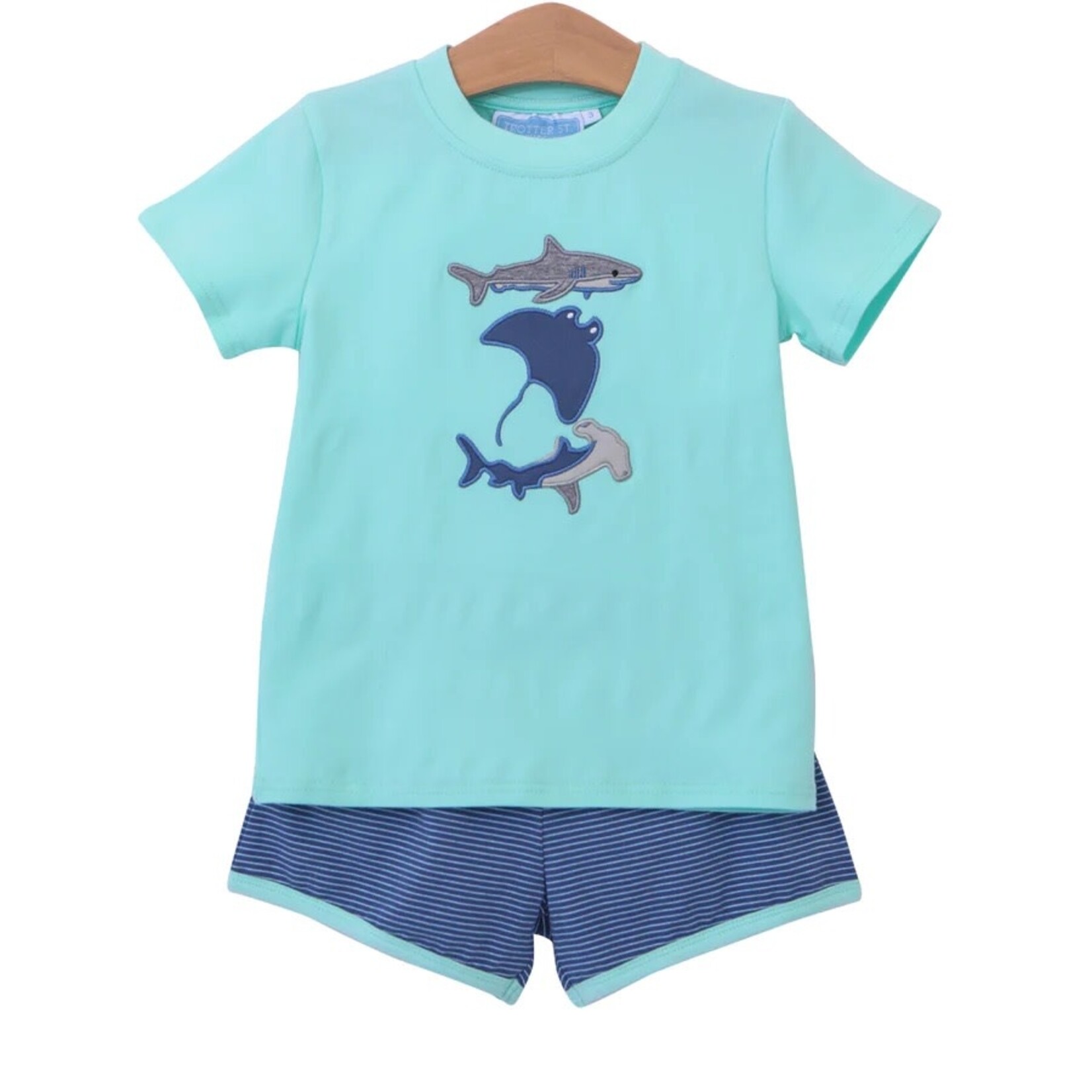 Trotter Street Kids Shark Short Set