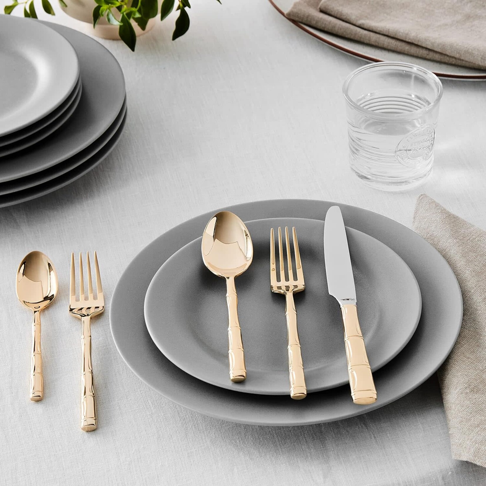 Wallace Wallace Bamboo Gold-Plated 20-Piece Set, Service for 4