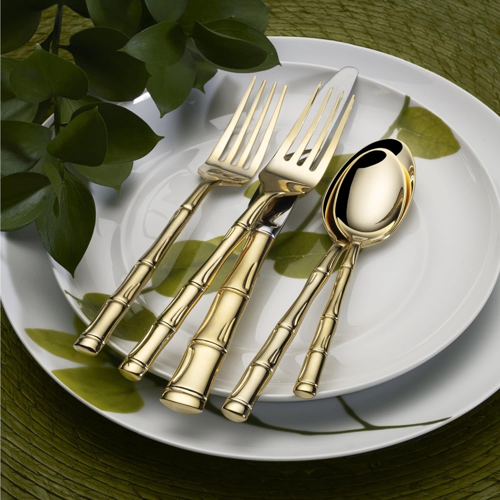 Wallace Wallace Bamboo Gold-Plated 20-Piece Set, Service for 4