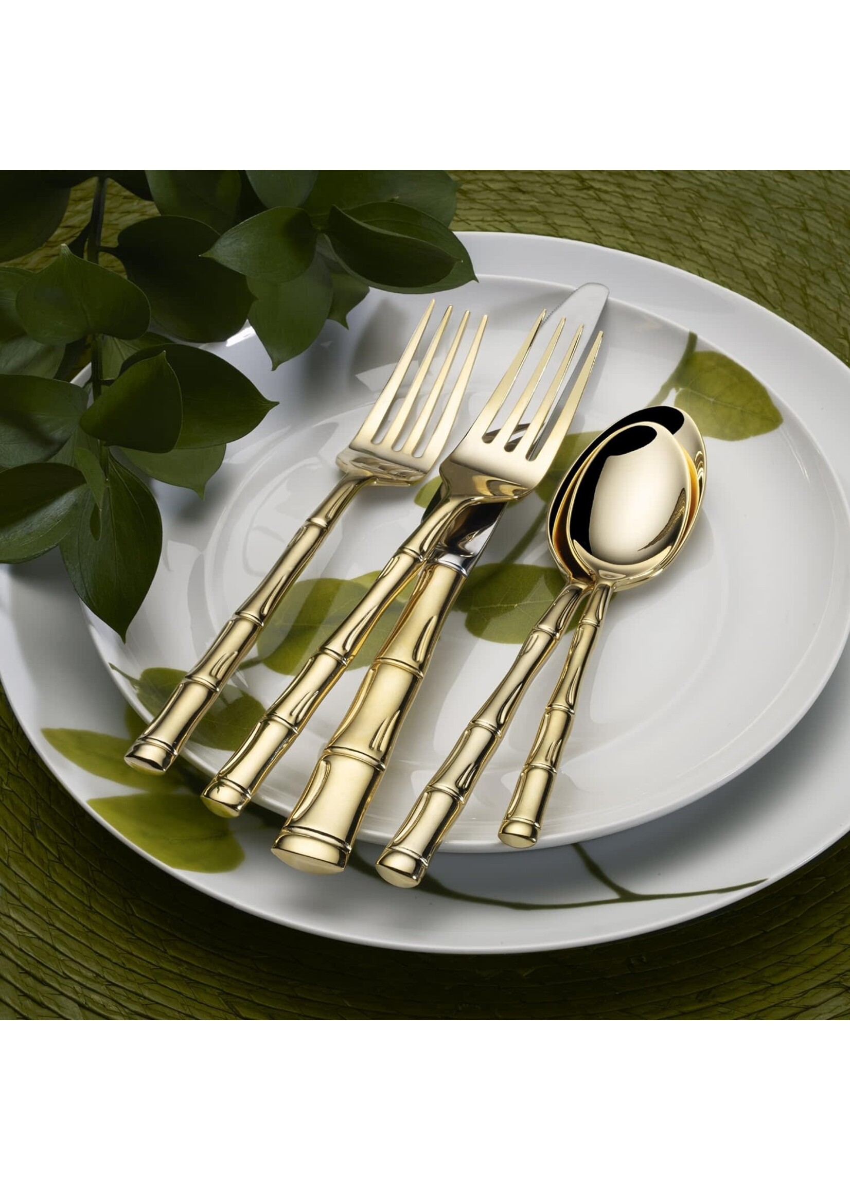 Wallace Wallace Bamboo Gold-Plated 20-Piece Set, Service for 4