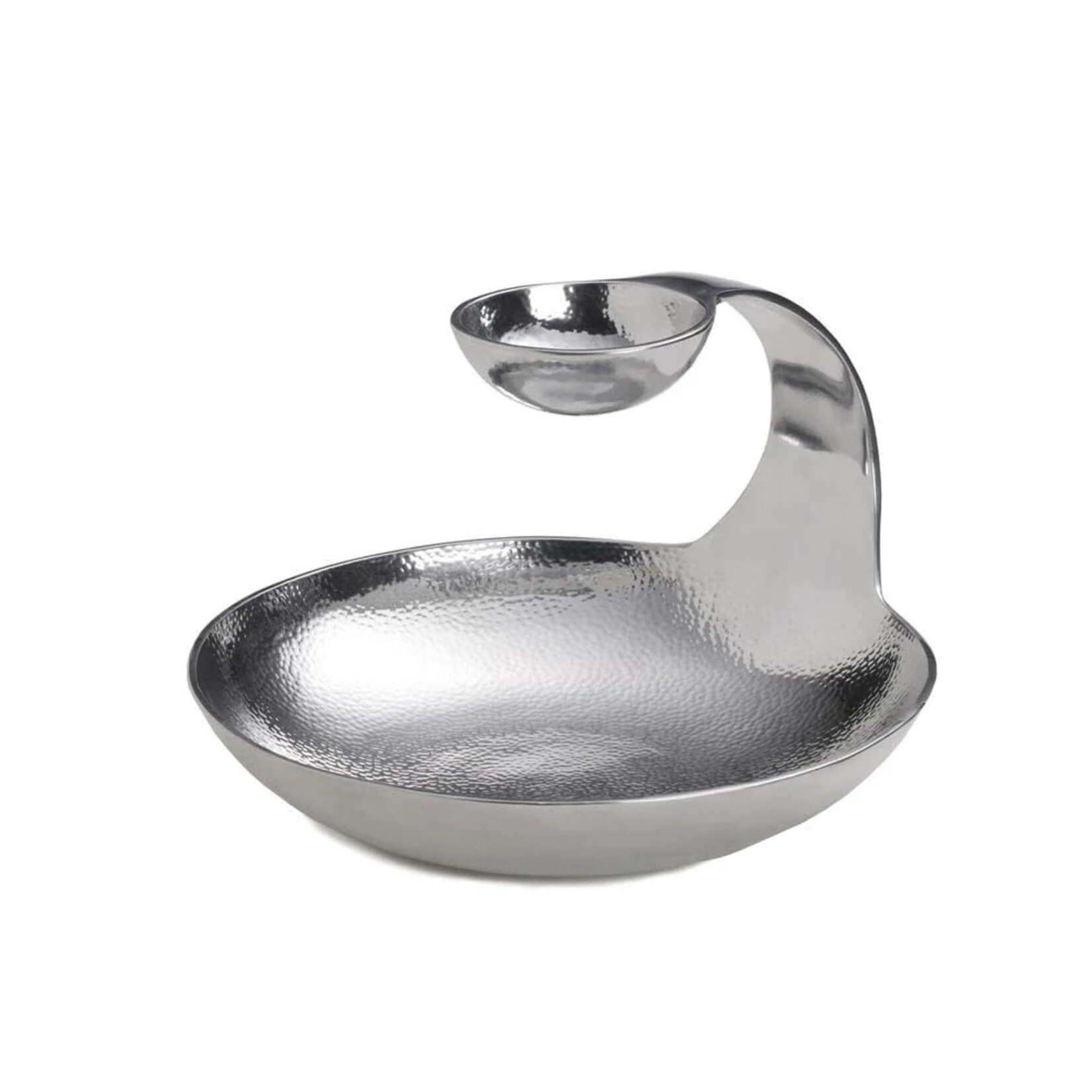 Towle Living HAMMERSMITH GOOSENECK CHIP AND DIP TIERED SERVER