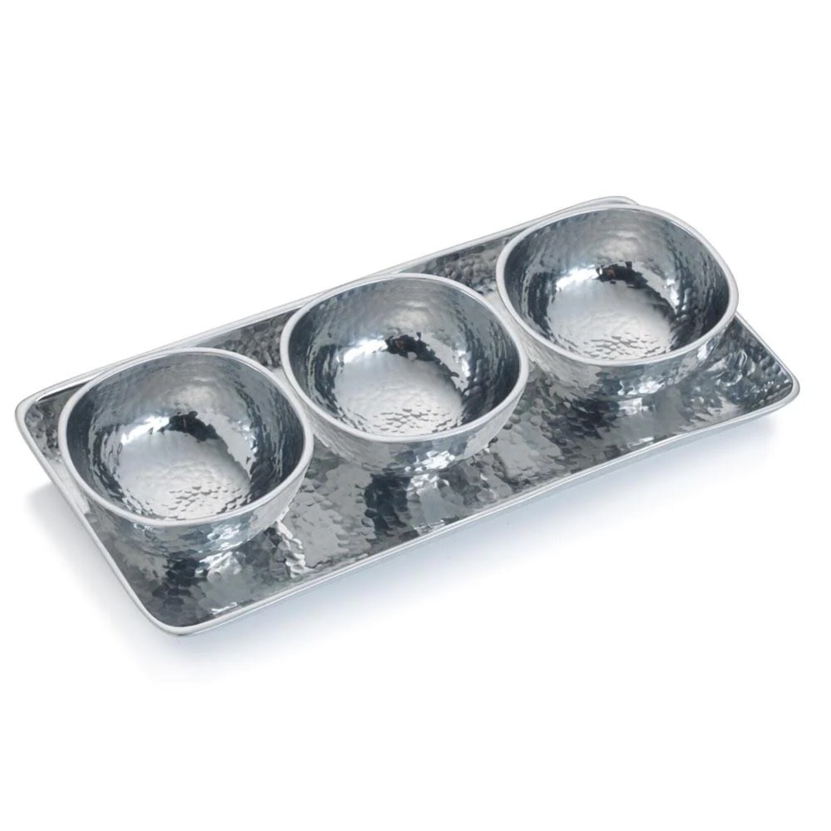 Towle Living HAMMERSMITH SET OF 3 SMALL BOWLS ON TRAY