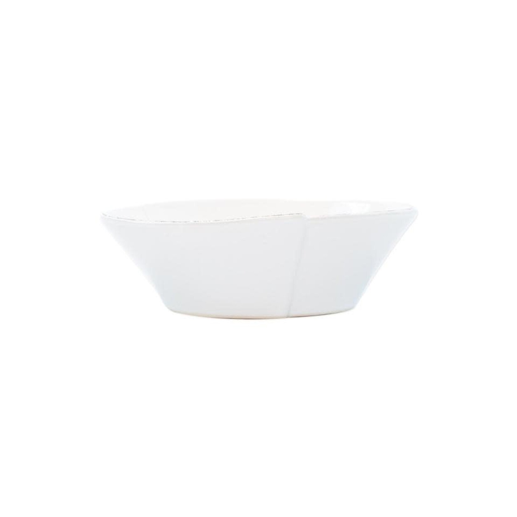 VIETRI Lastra White Small Oval Bowl