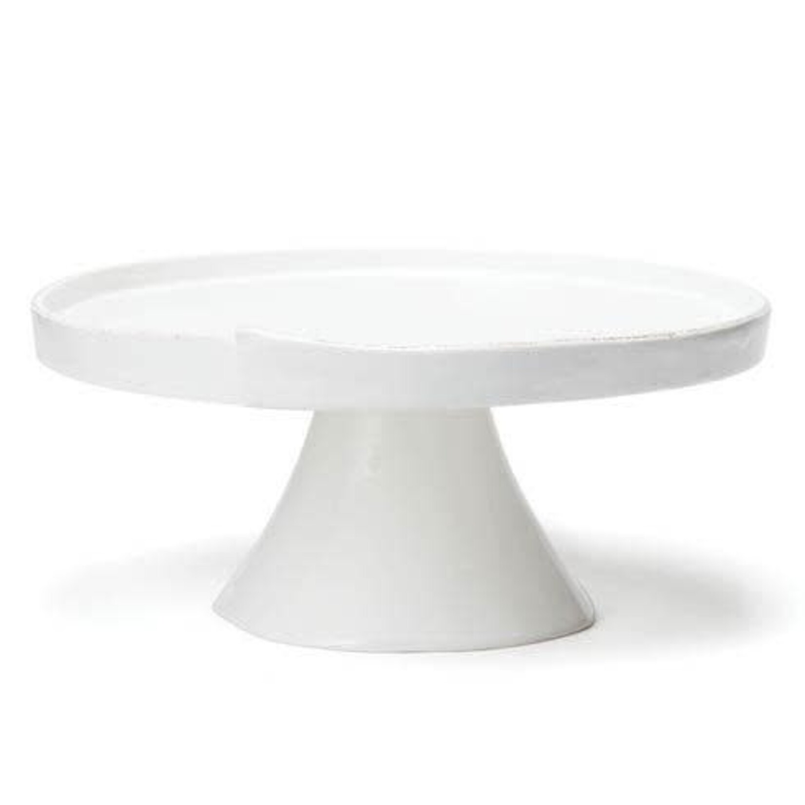 VIETRI Lastra White Large Cake Stand