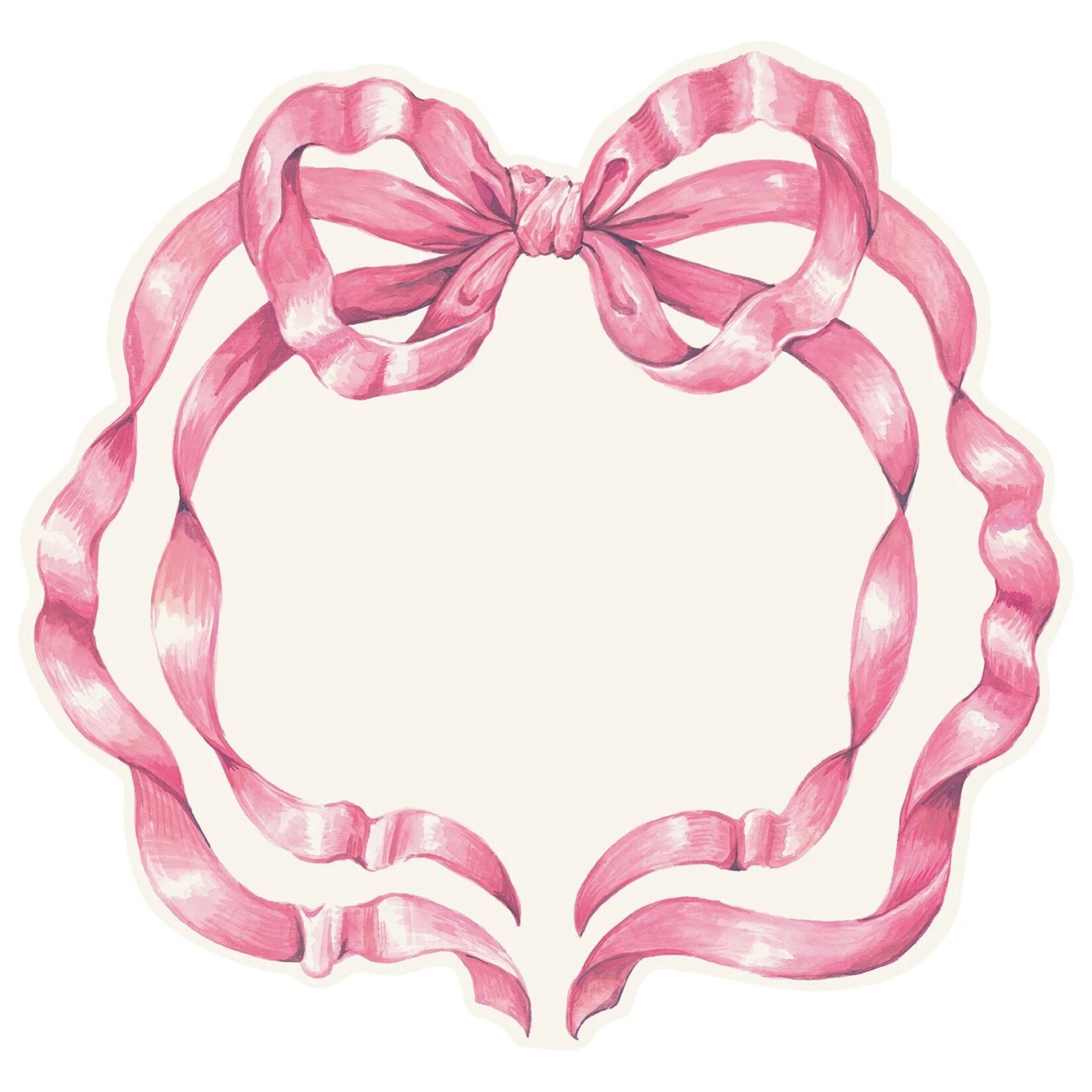 Hester & Cook Die-cut Pink Bow Placemat