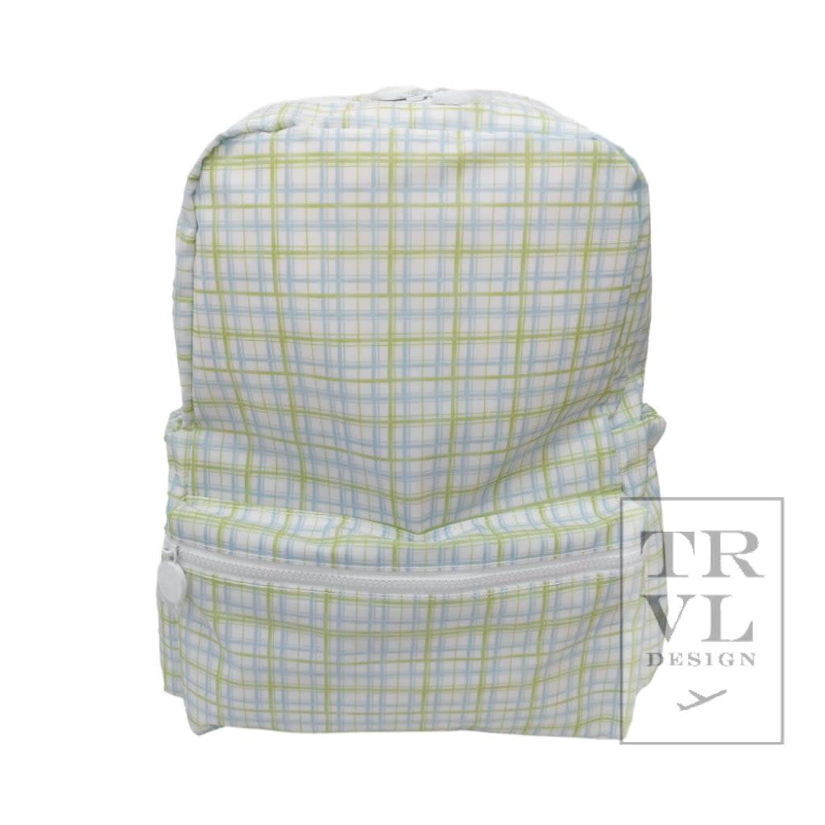 TRVL Design Backpacker - Classic Plaid Green