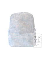 TRVL Design Backpacker - Bunny Toile, Blue