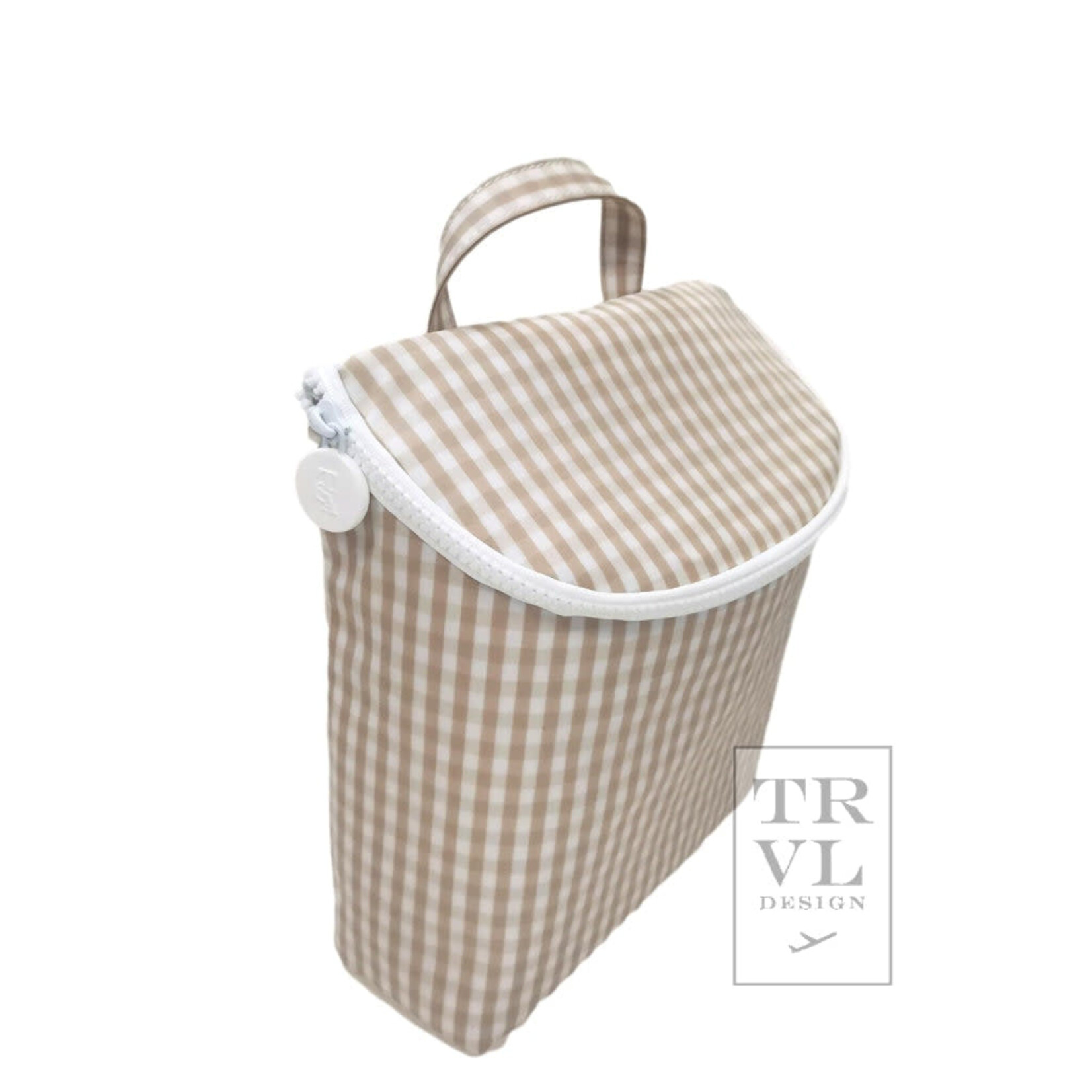 TRVL Design Take Away Insulated Bag - Gingham Khaki